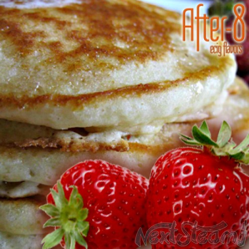 after-8 - creamy strawberry pancakes