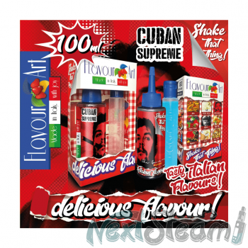 flavourart flavorshots - cuban supreme 60/100ml